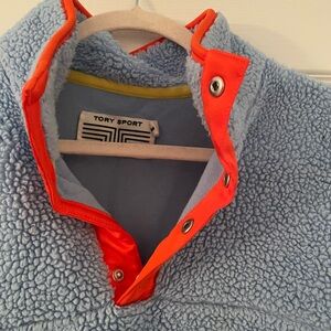 Tory Sport Sherpa Fleece sweater